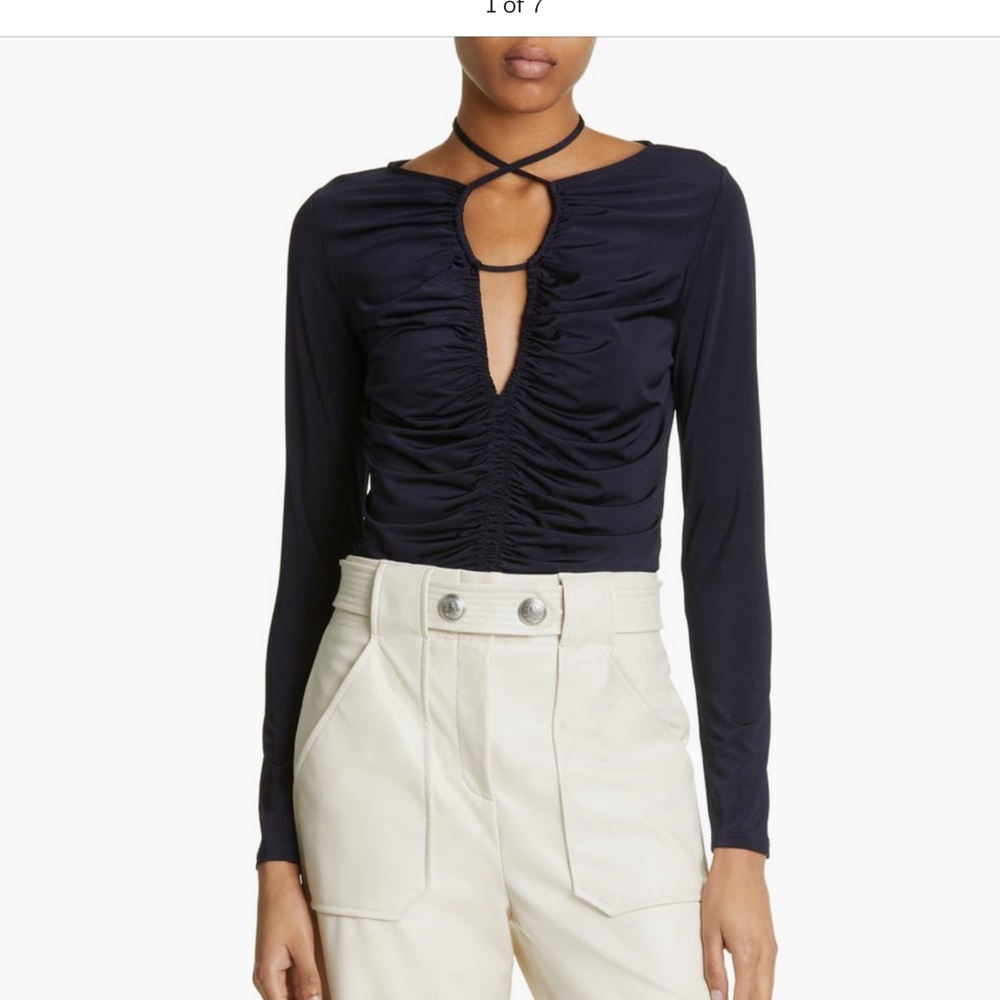 NWT Veronica Beard Roque top in navy - 2